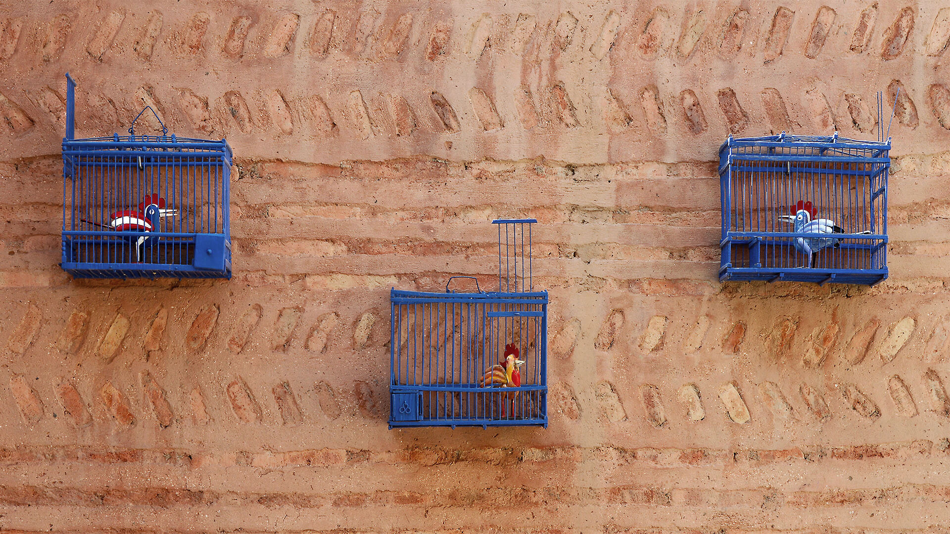 murs riad Dar Housnia à Marrakech