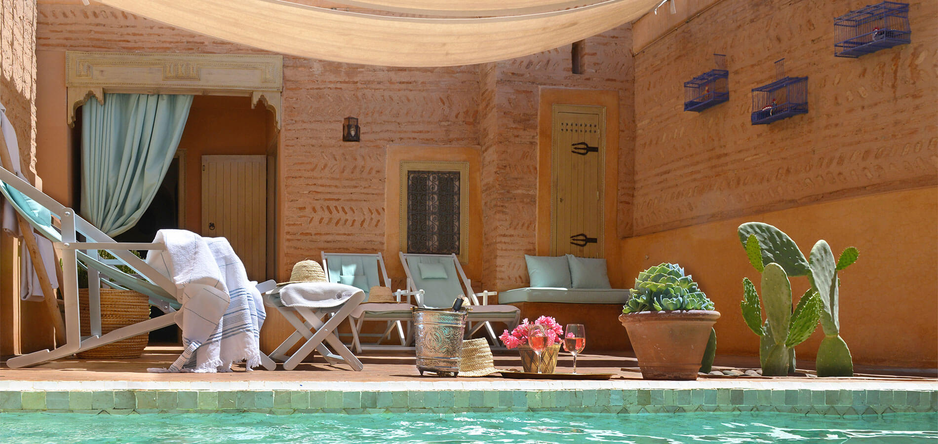 piscine riad Dar Housnia à Marrakech